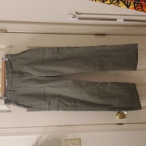 Olive, Hollister High Rise Dad Cargo Pants, Bootcut Size 27